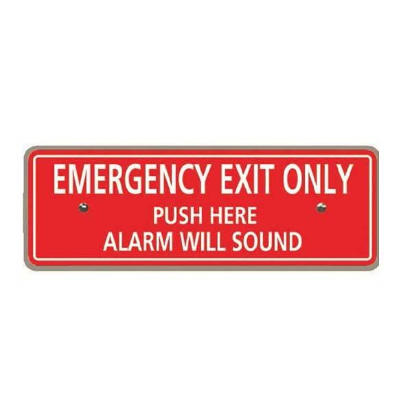 Detex: DETEX EXIT ALARM WILL SOUND CONTROL SIGN